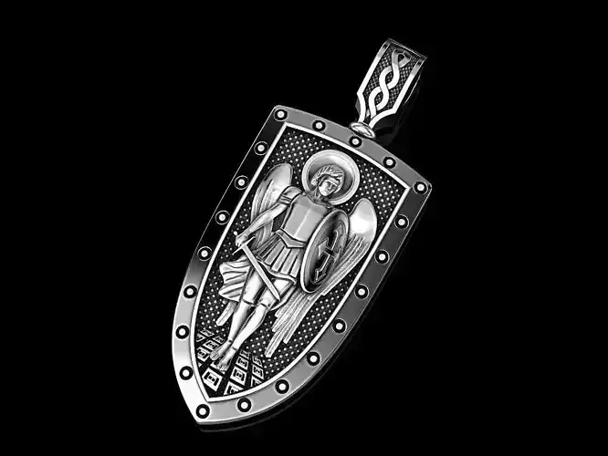 PENDANT  ST MICHAEL ARCHANGEL 3D print model