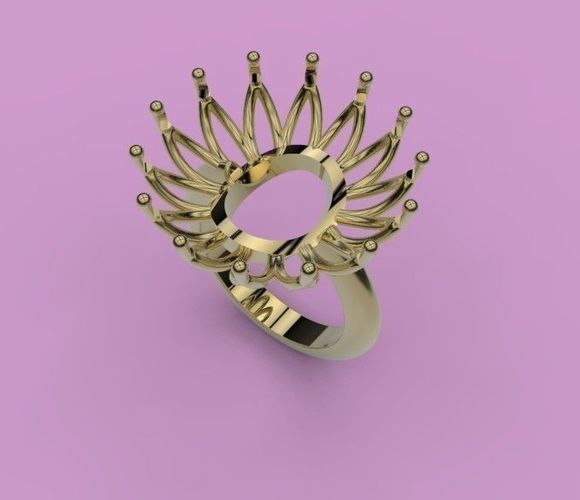 sterling ring 3D print model
