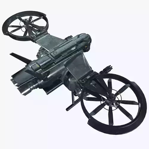 Drone Sci Fi Game Ready PBR Textures Low-poly 3D model Drone Sci Fi Game Ready PBR Textures Low-poly 3D model