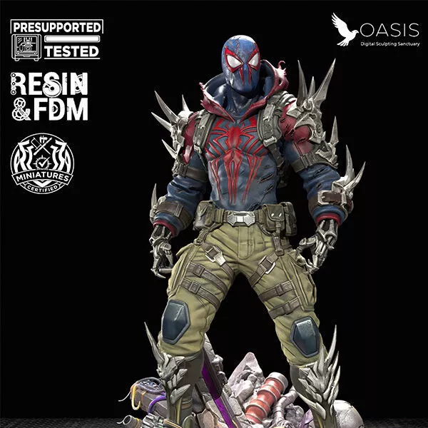 Spider-Punk 2099 - Post-Apocalyptic Edition STL 3D print model