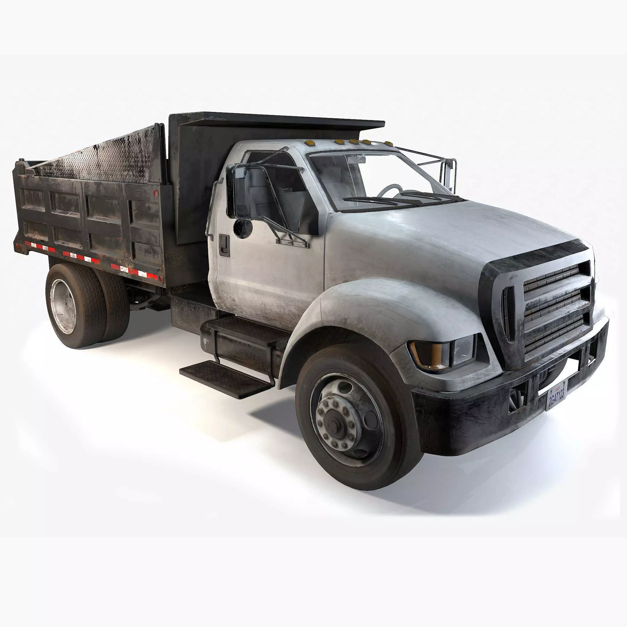 Dump Truck Game Ready PBR Textures Low-poly 3D model_0