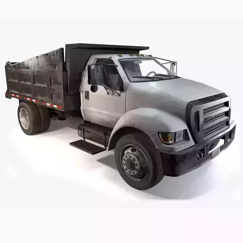 Dump Truck Game Ready PBR Textures Low-poly 3D model