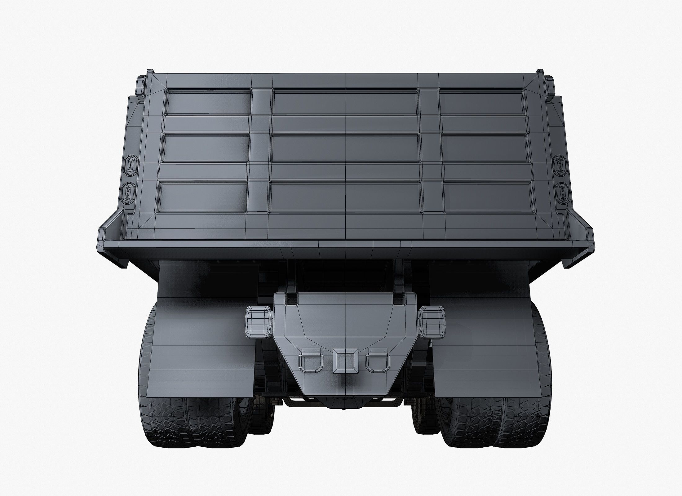 Dump Truck Game Ready PBR Textures Low-poly 3D model_13