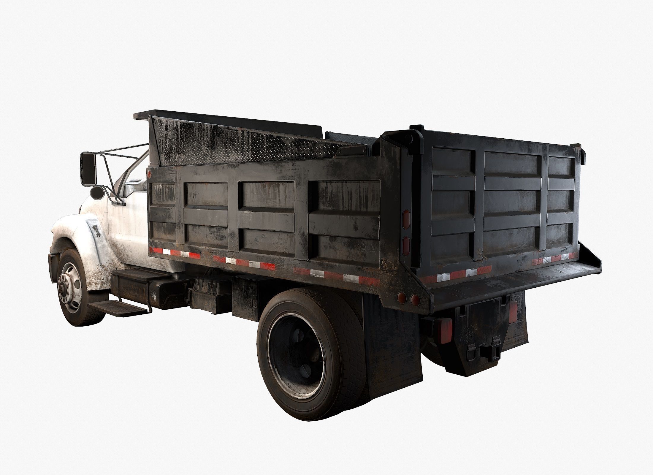 Dump Truck Game Ready PBR Textures Low-poly 3D model_14