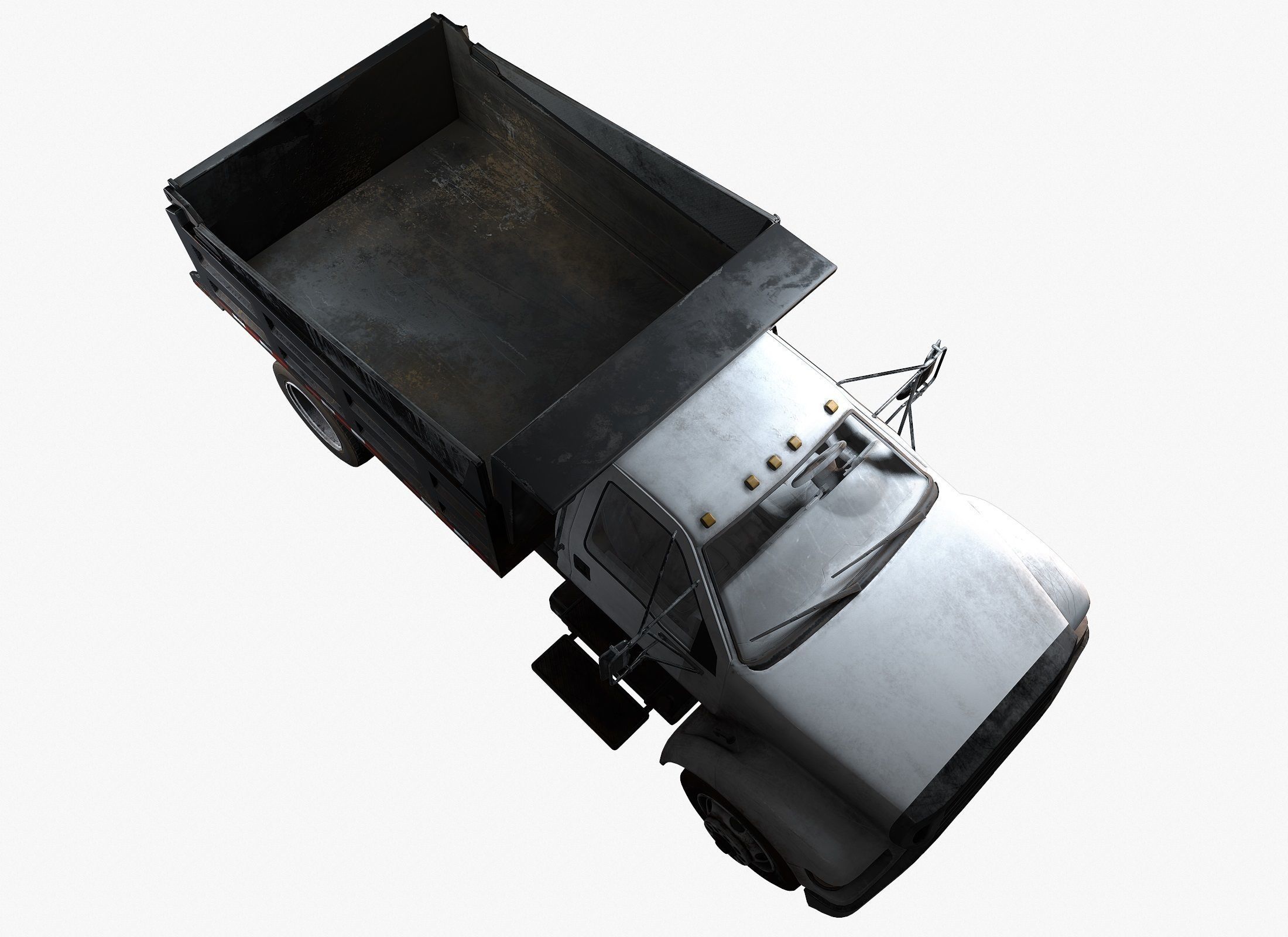 Dump Truck Game Ready PBR Textures Low-poly 3D model_18