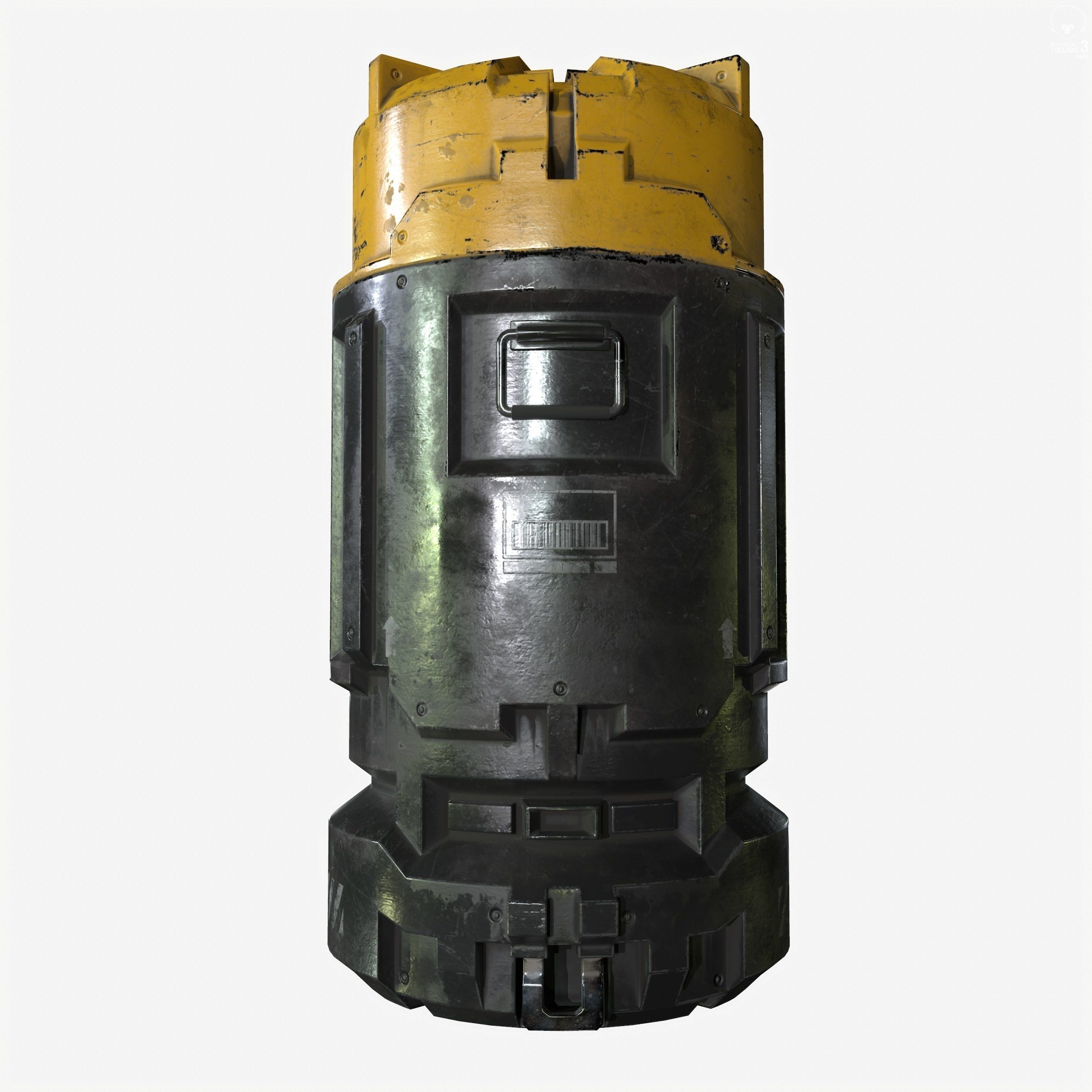 Sci-Fi Industrial Crate Collection Game Ready PBR Textures Low-poly 3D model_46