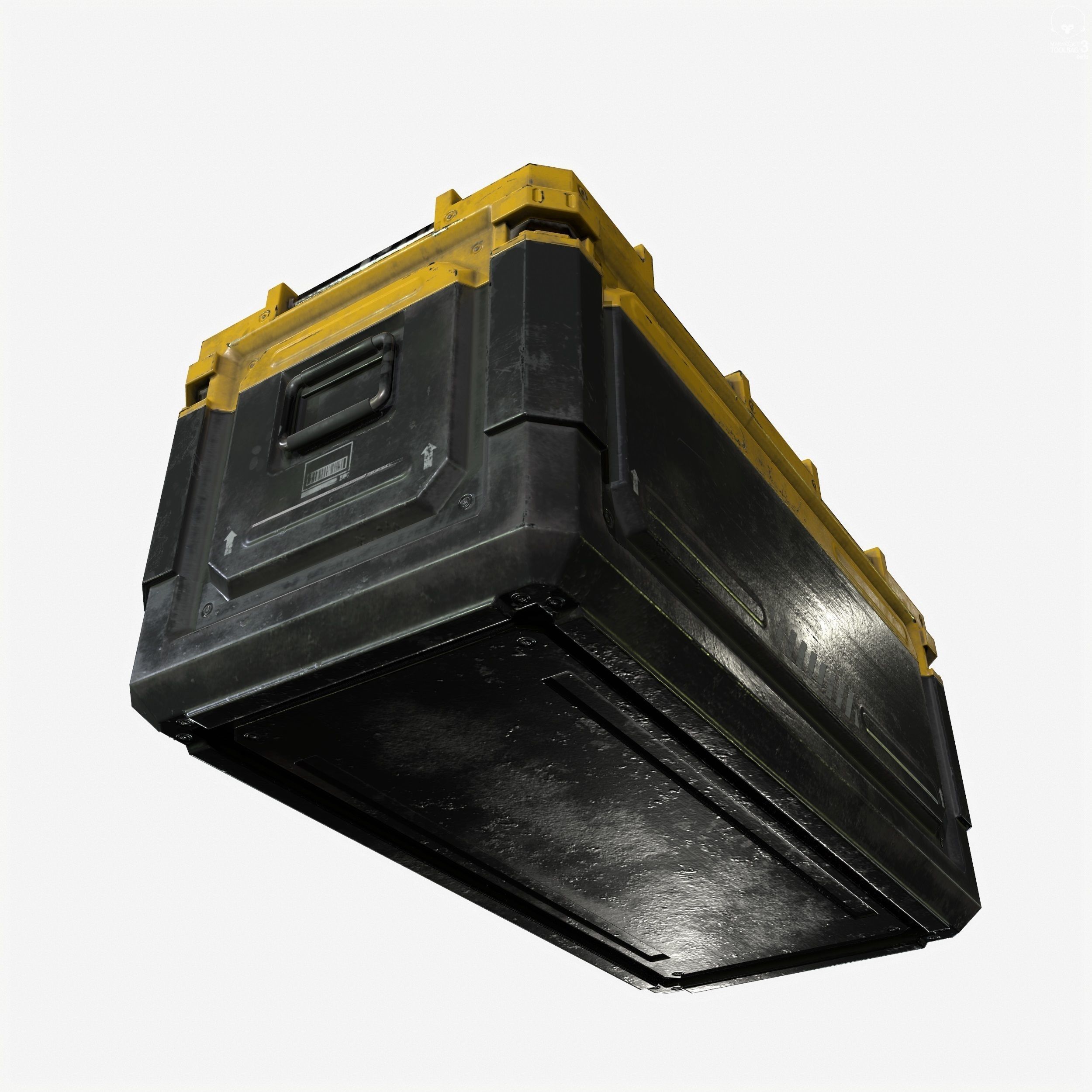 Sci-Fi Industrial Crate Collection Game Ready PBR Textures Low-poly 3D model_22