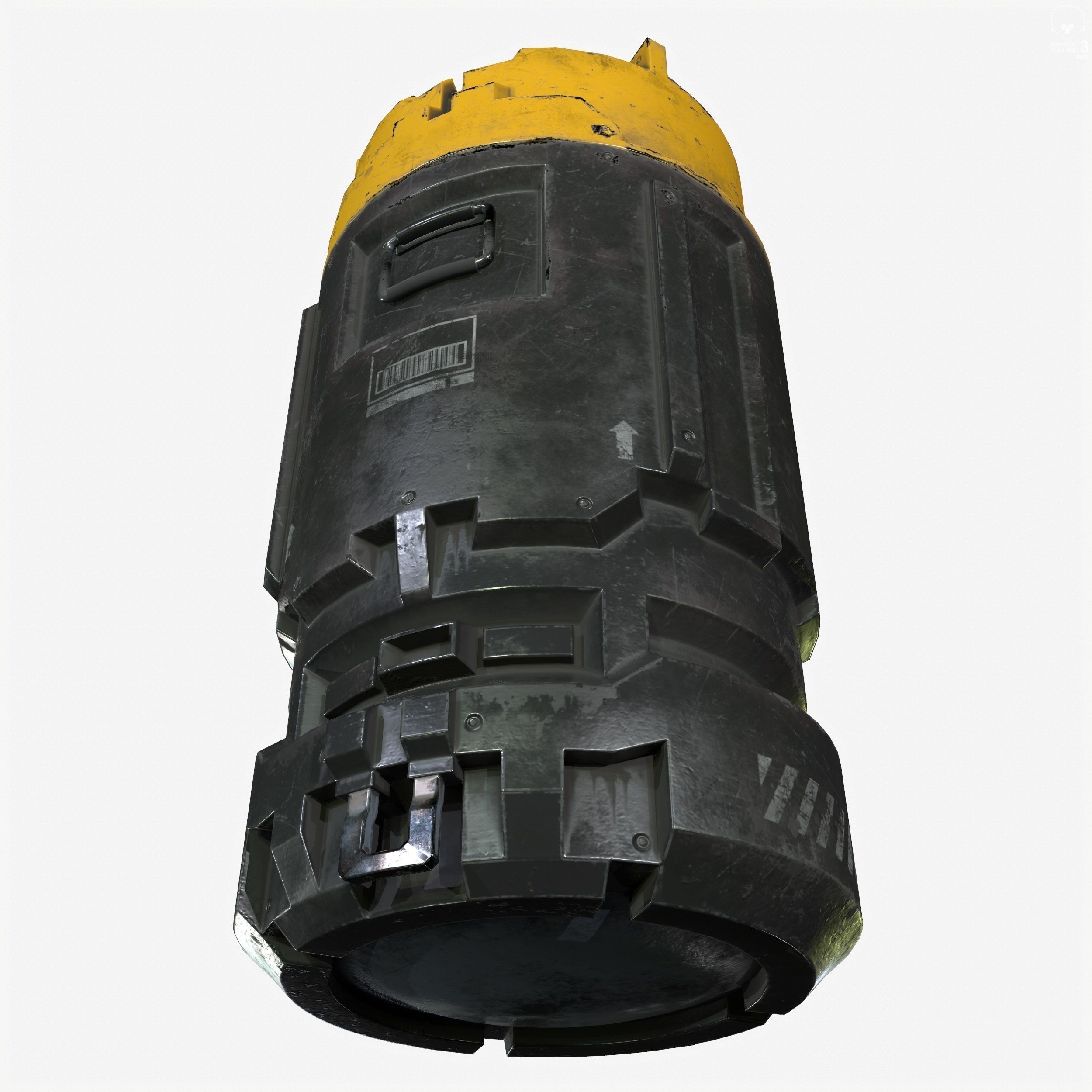 Sci-Fi Industrial Crate Collection Game Ready PBR Textures Low-poly 3D model_50