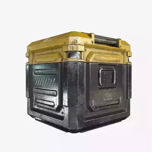 Sci-Fi Industrial Crate Game Ready PBR Textures