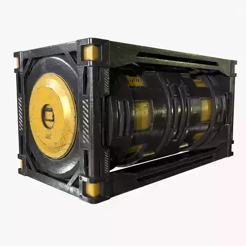 Sci Fi Crate Barrel PBR Textures Real Time 