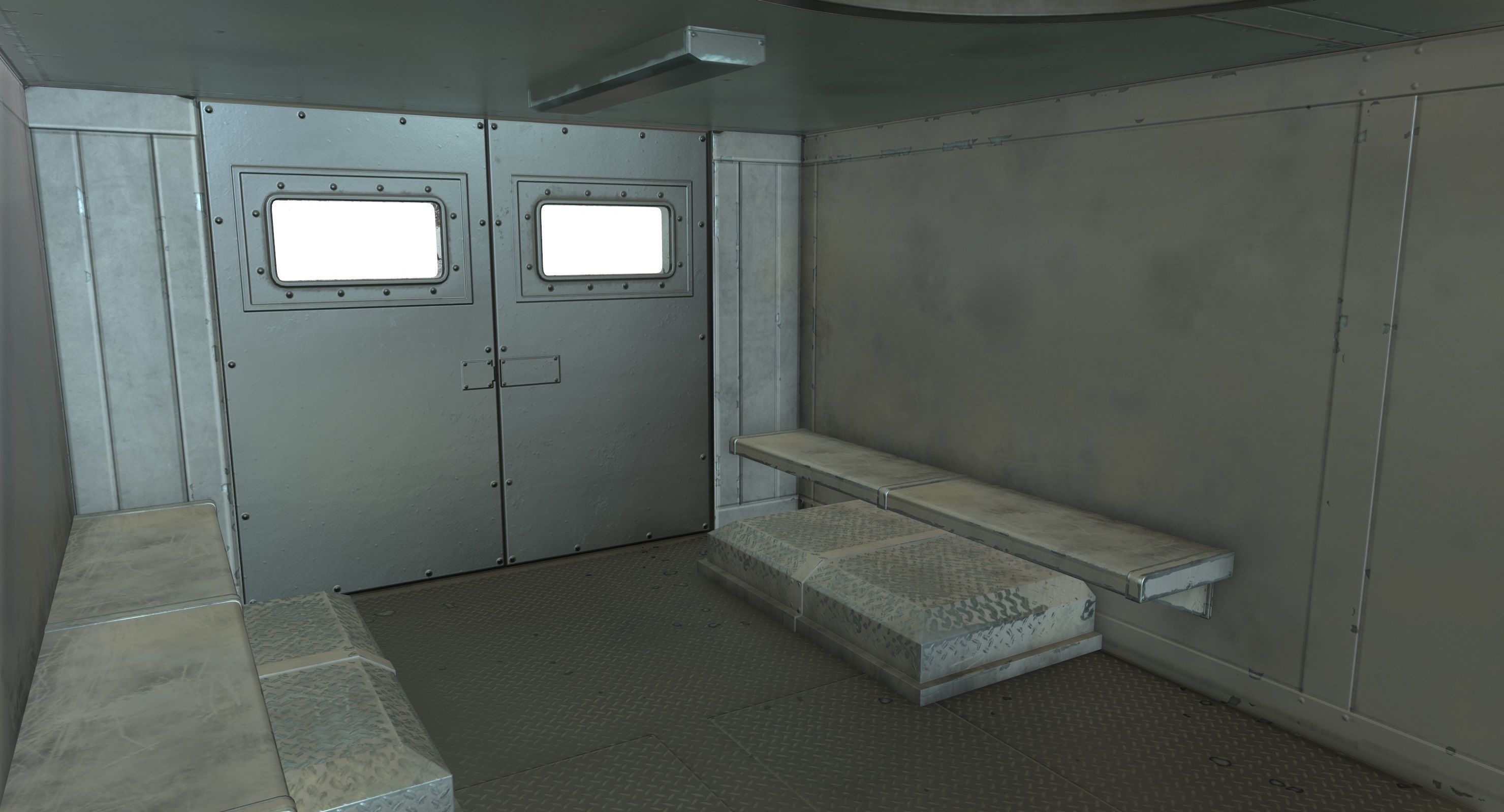 SWAT Van Game Ready PBR Textures Low-poly 3D model_29