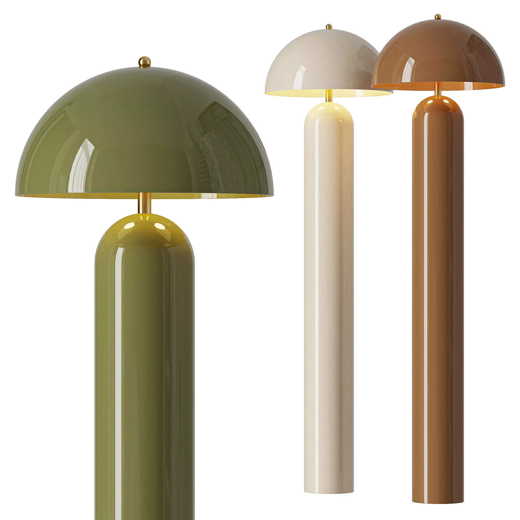 Retro floor lamp Walter 3D model