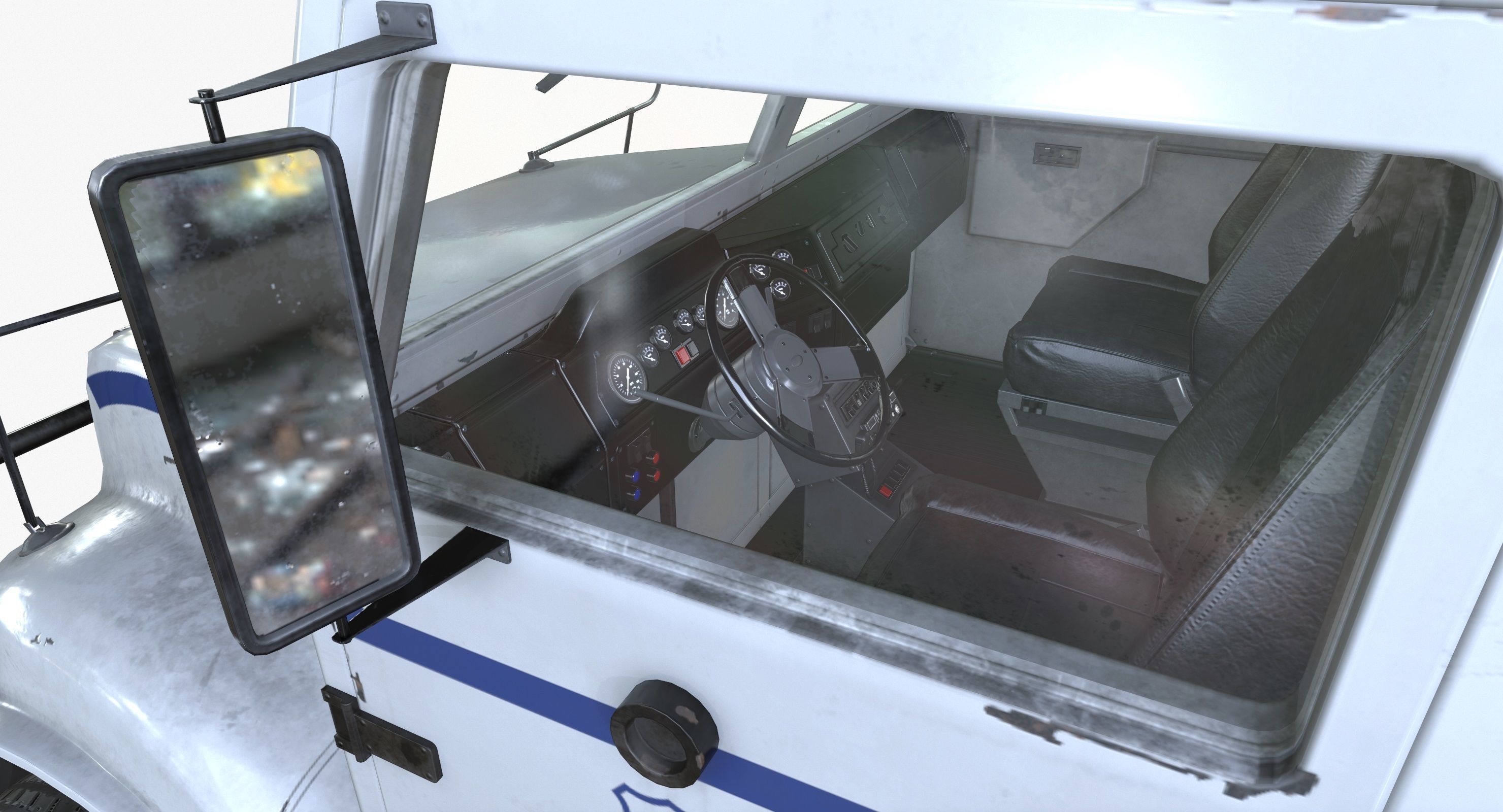 SWAT Truck 3d Vehicle Game Ready  Low-poly 3D model_23