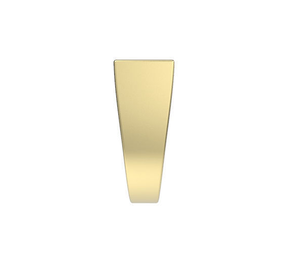 Gents Rectangle Top Signet Ring 3D print model_3