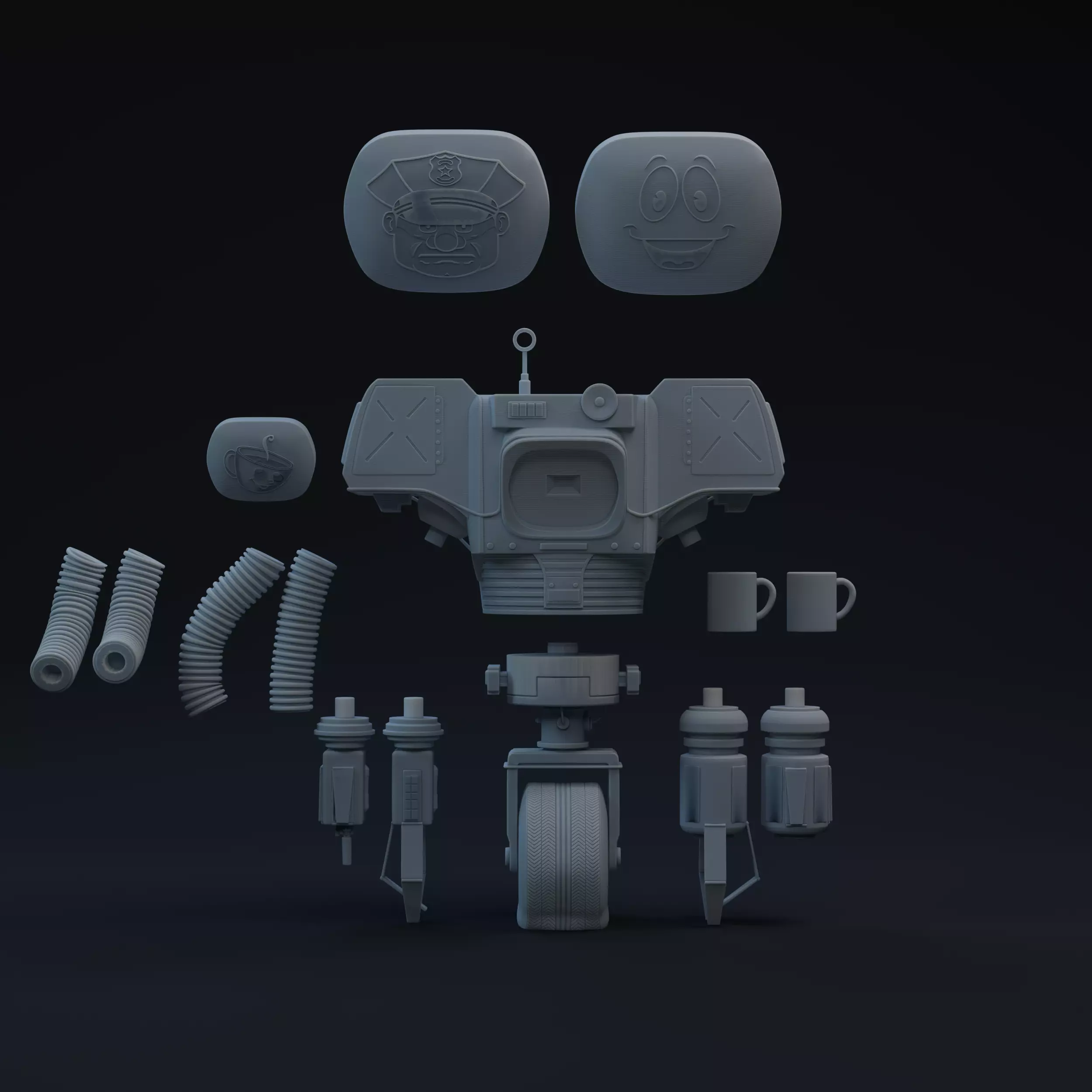 One Twelfth Scale Securitron Printable Figure BUNDLE 3D print model