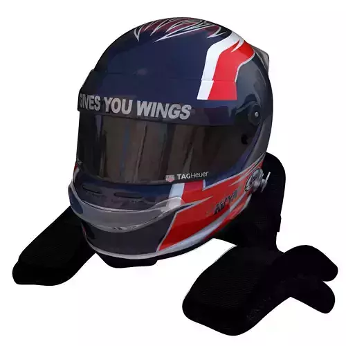 Kvyat Helmet Low-poly 3D model