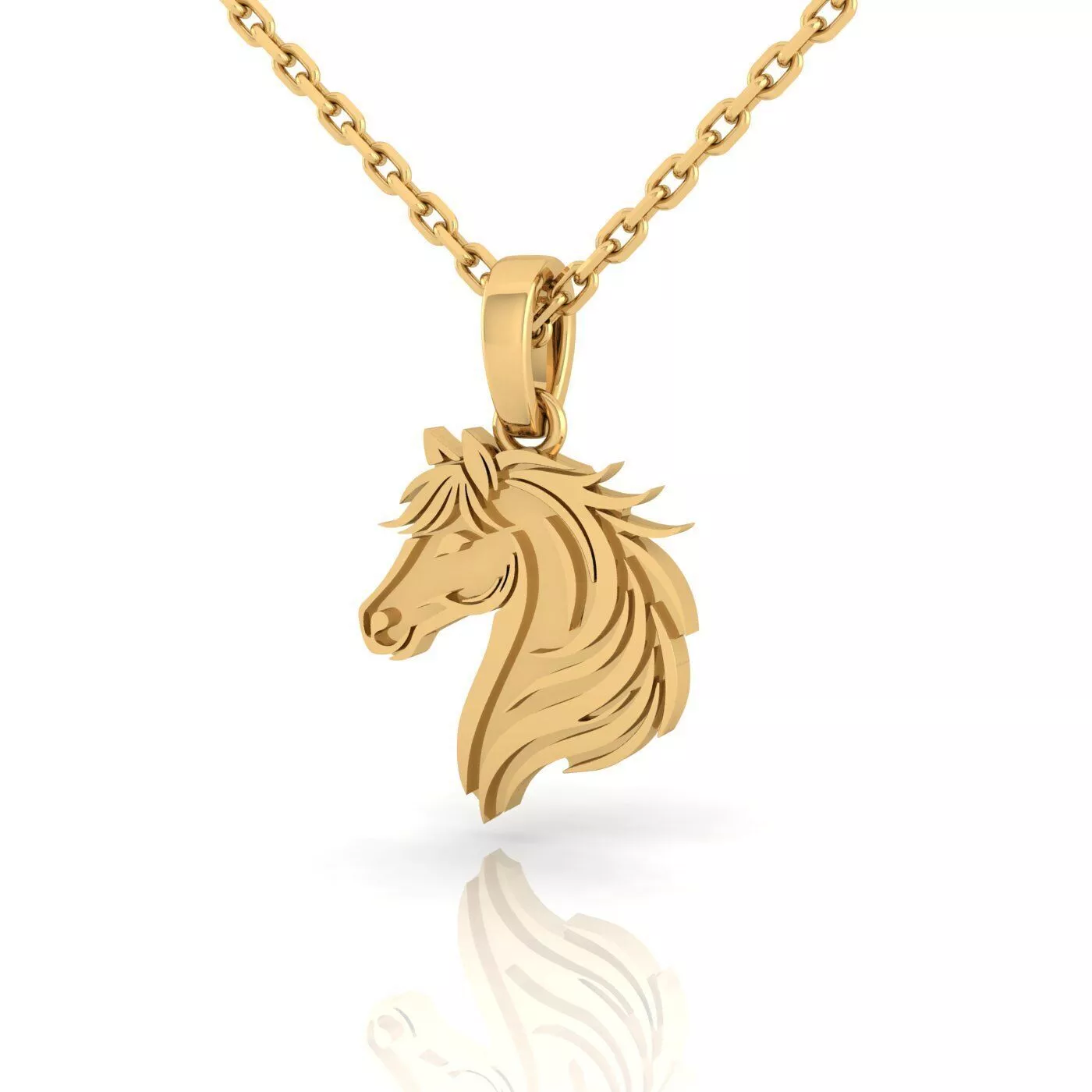 Horse Head Pendent 3D print model