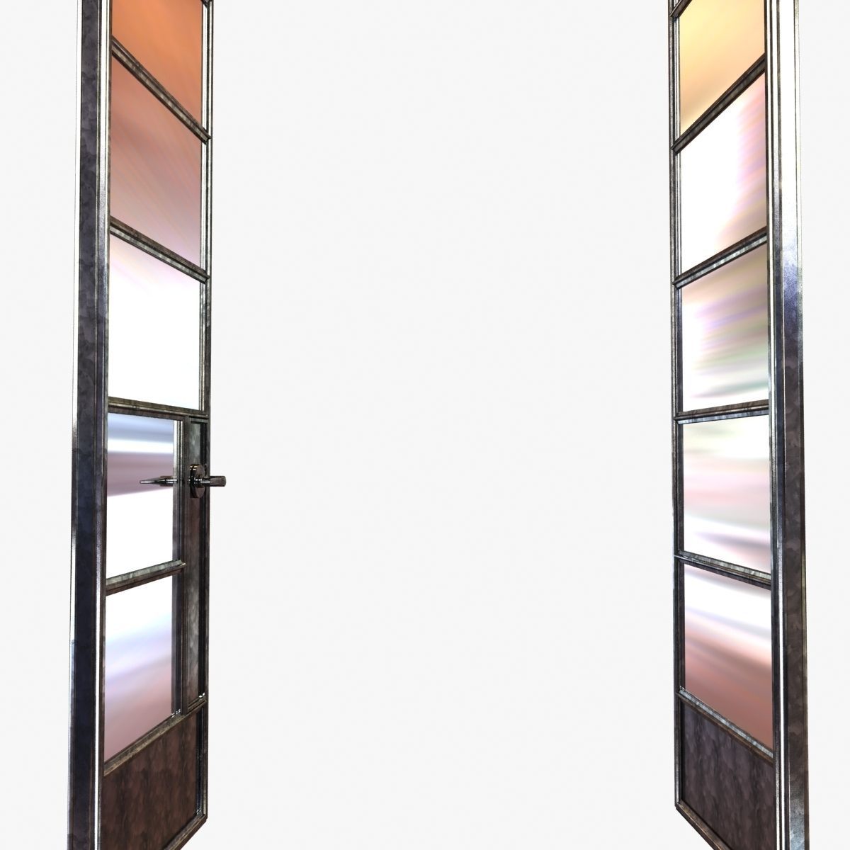 Custom made crittal doors 3D model_4