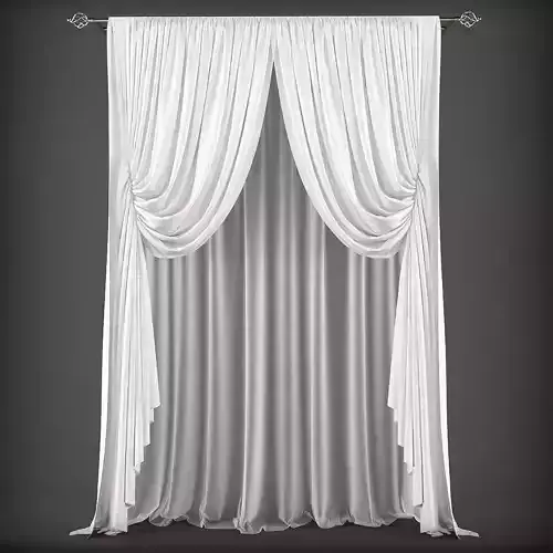 Curtain 3D model 258