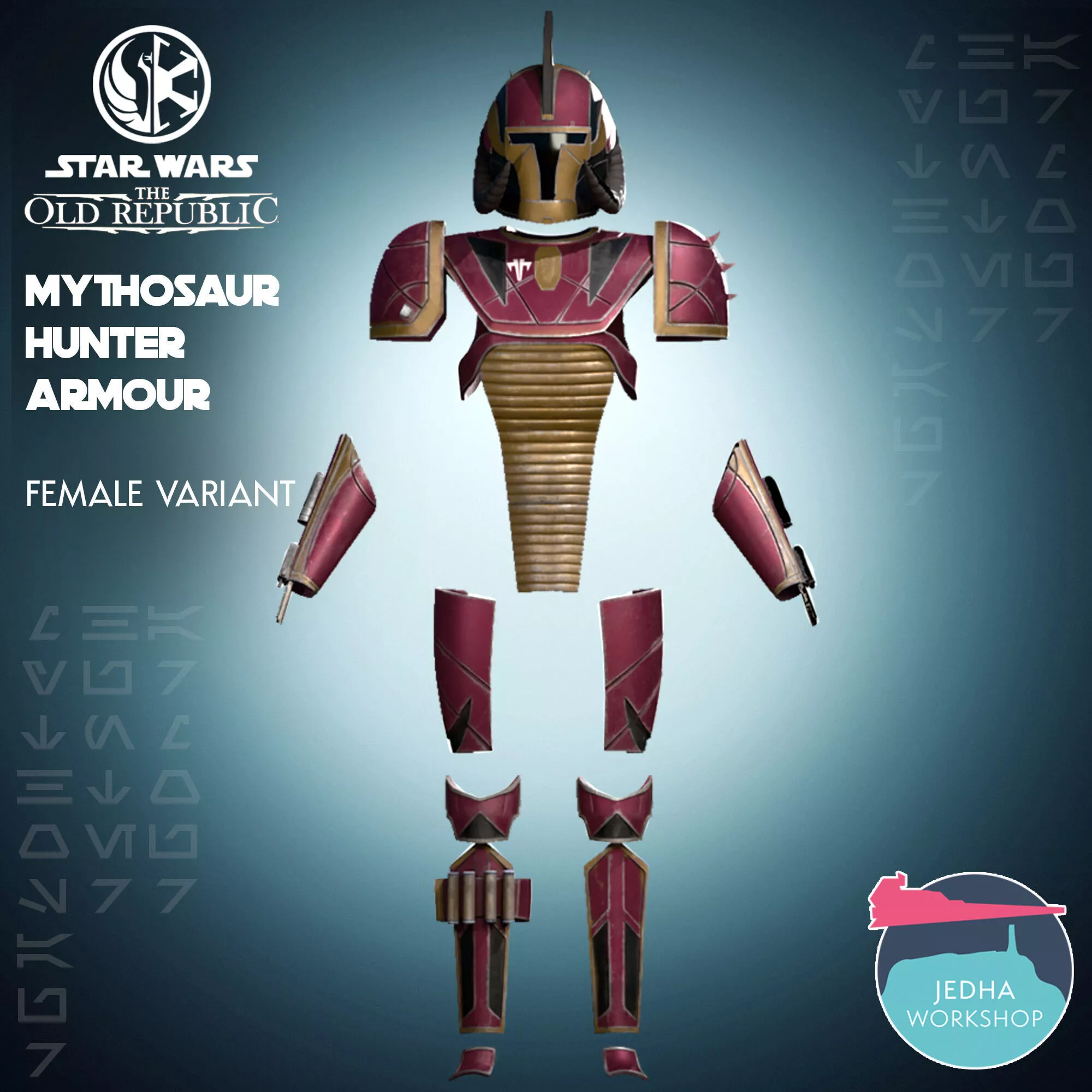 Mythosaur Hunter Armour Female Star Wars The Old Republic 3D print model