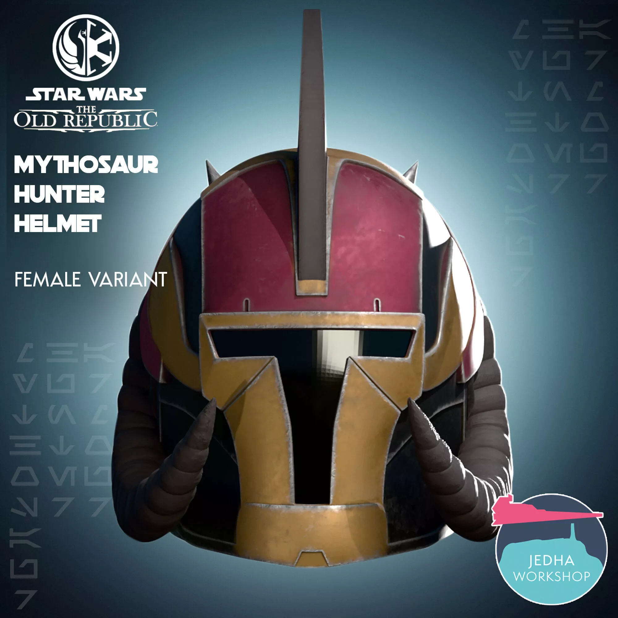 Mythosaur Hunter Helmet Star Wars The Old Republic 3D print model