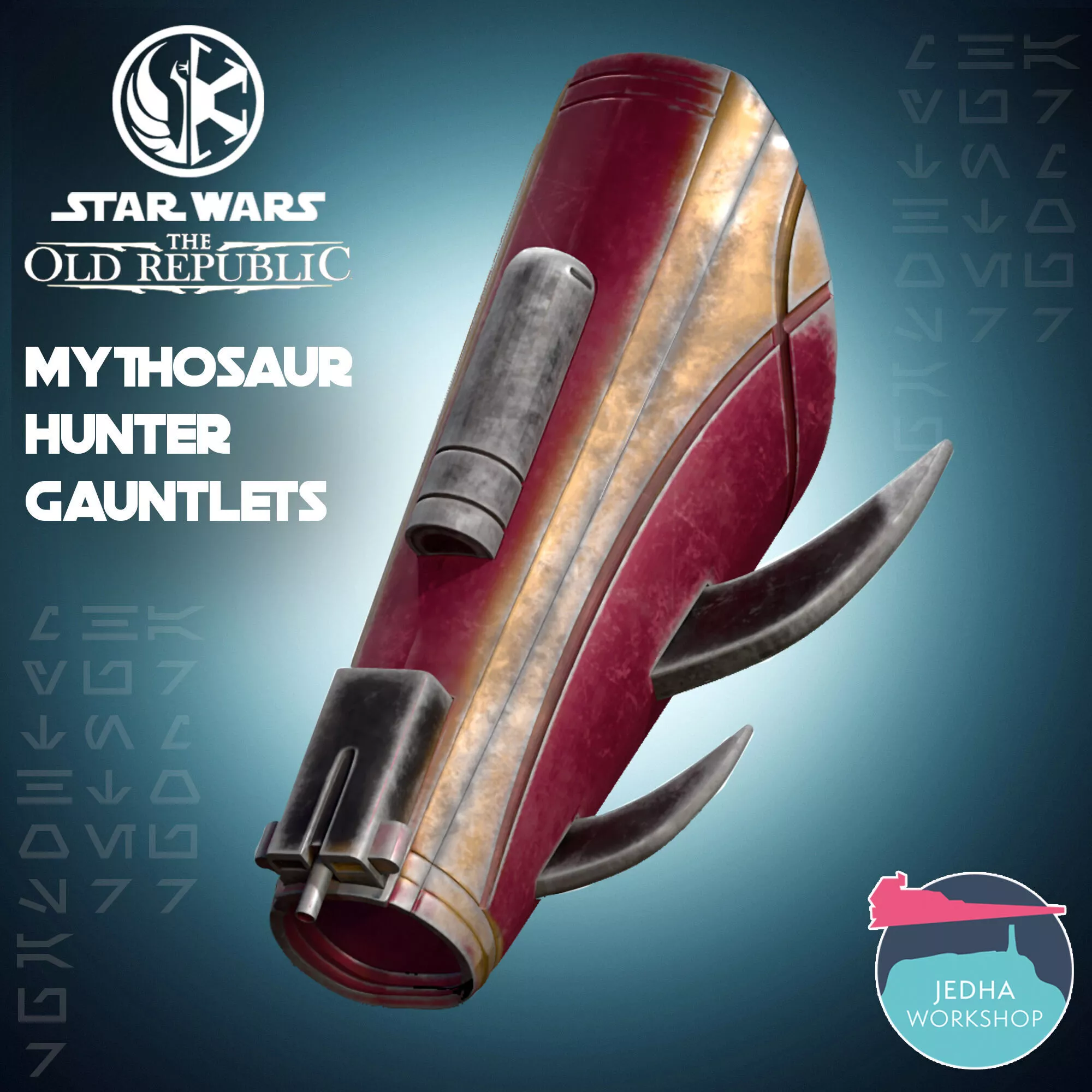 Mythosaur Hunter Gauntlets Star Wars The Old Republic 3D print model