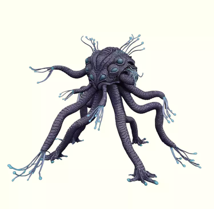 Abyssal Tendril Walker 3D print model