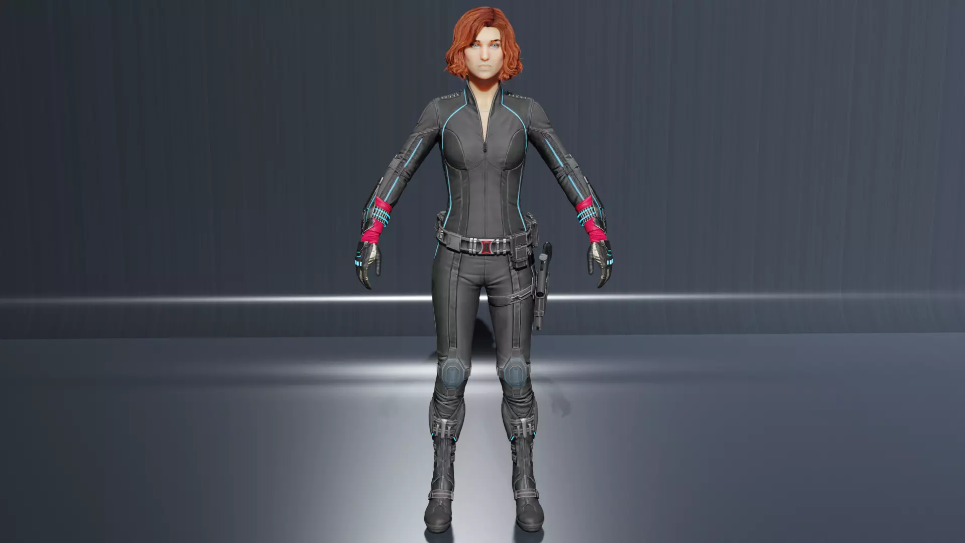 Black Widow Low-poly 3D model