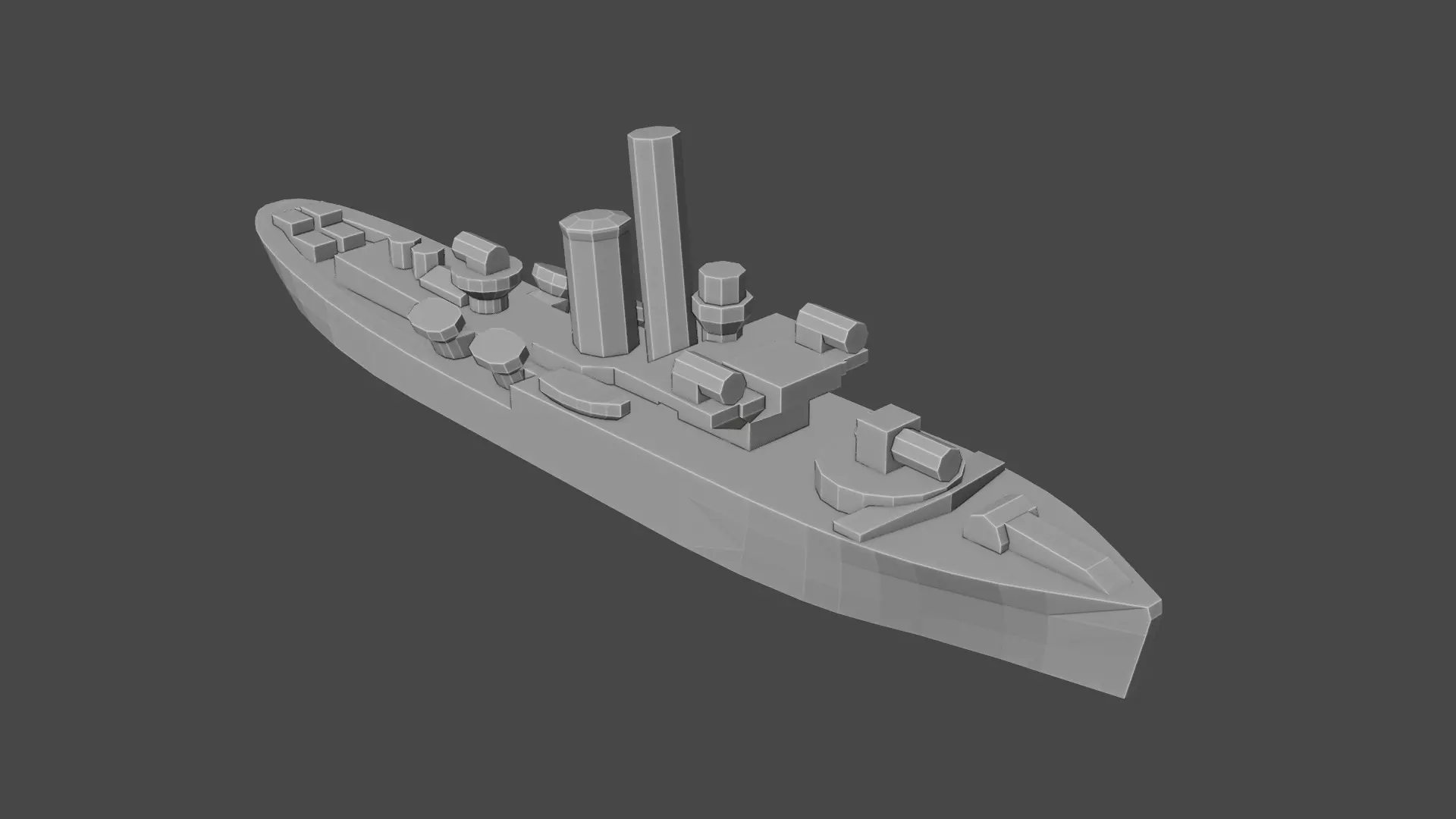 British Flower Class Corvette Warship 3D print model