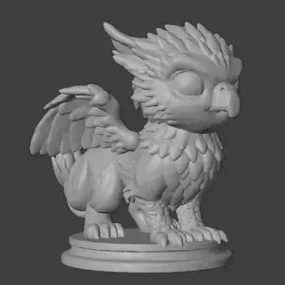 Cute Fantasy Dragon 3D Print Model
