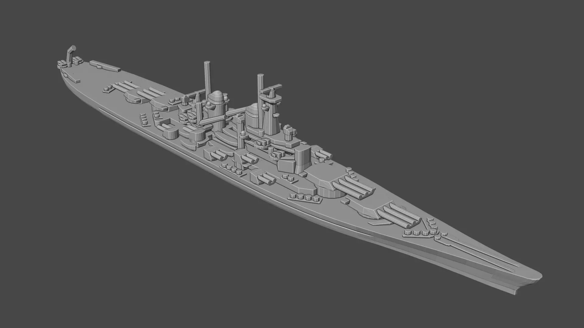 US Montana Class Battleship Warship 3D print model