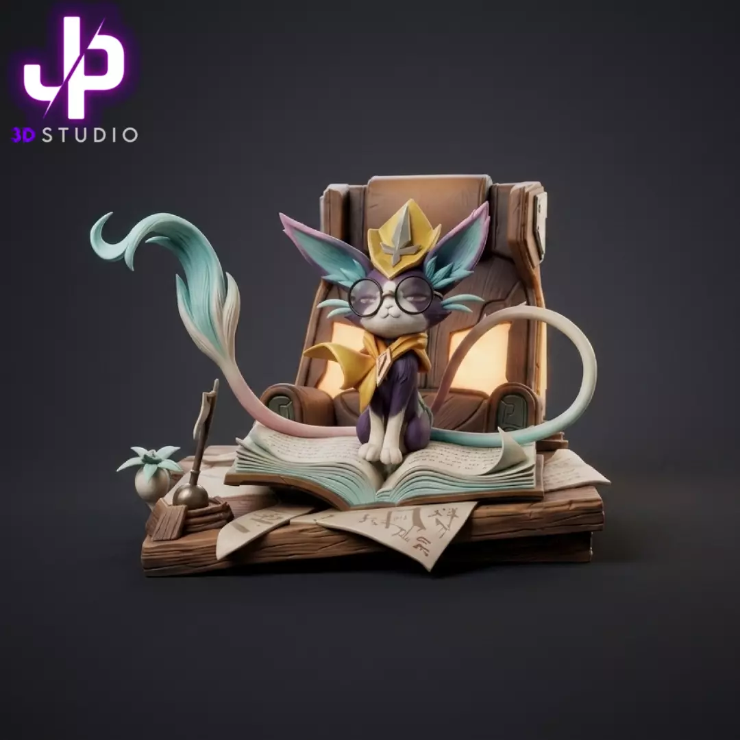 BATTLE PRINCIPAL YUUMI - LOL - FIGURE 3D 3D model 3D printable