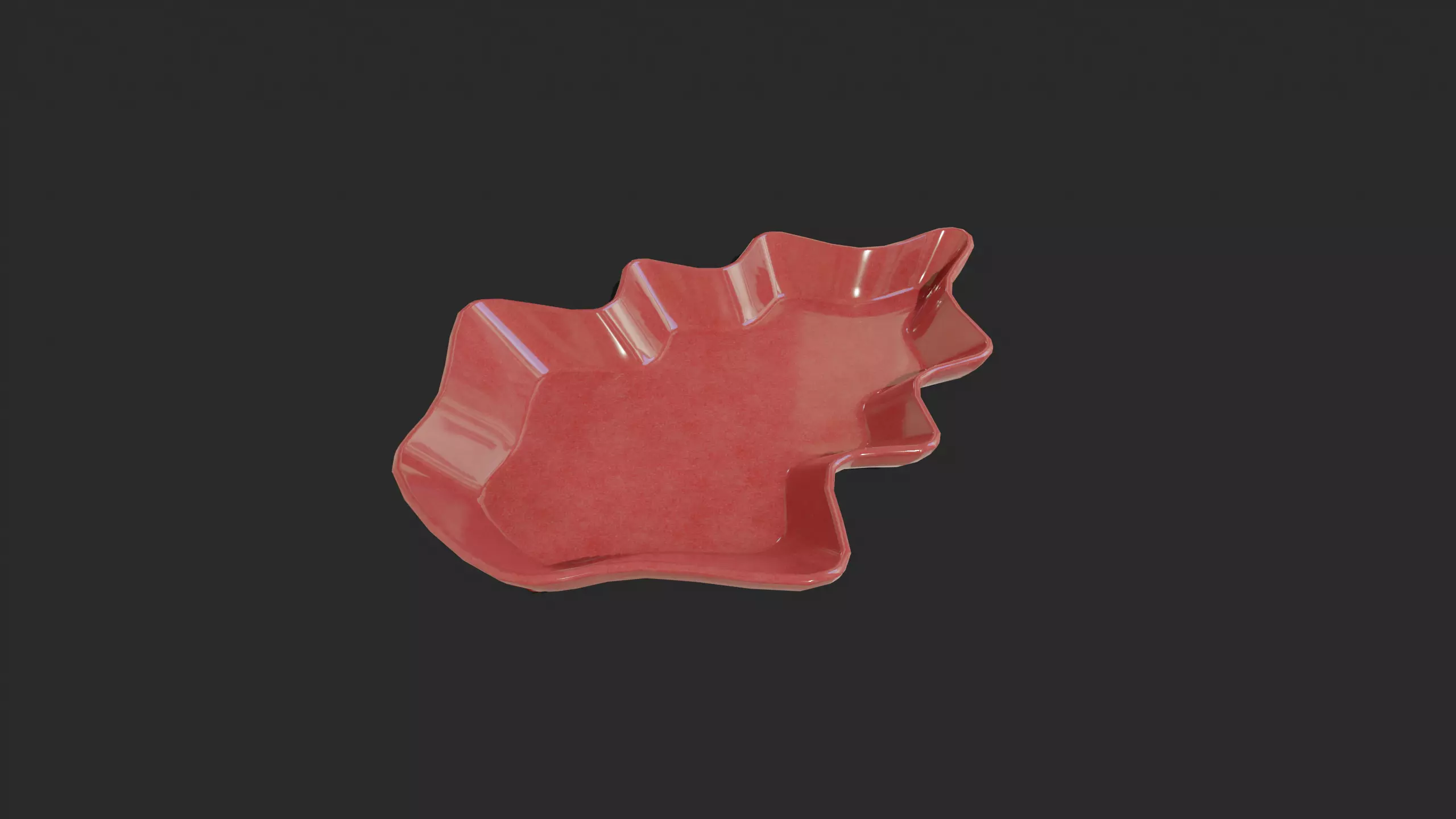 Organic Ceramic Tray Free low-poly 3D model