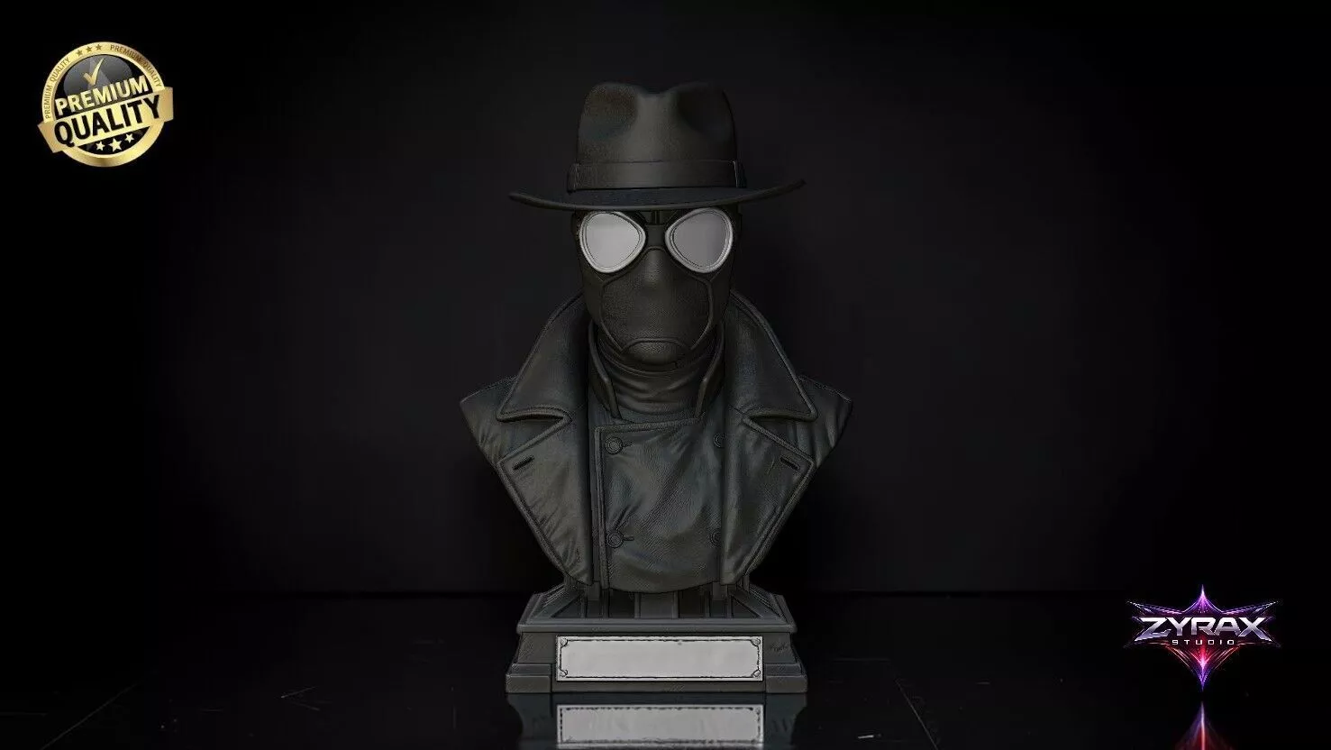 Spider Noir STL Superhero Bust Sculpture 3D Print Model 3D print model