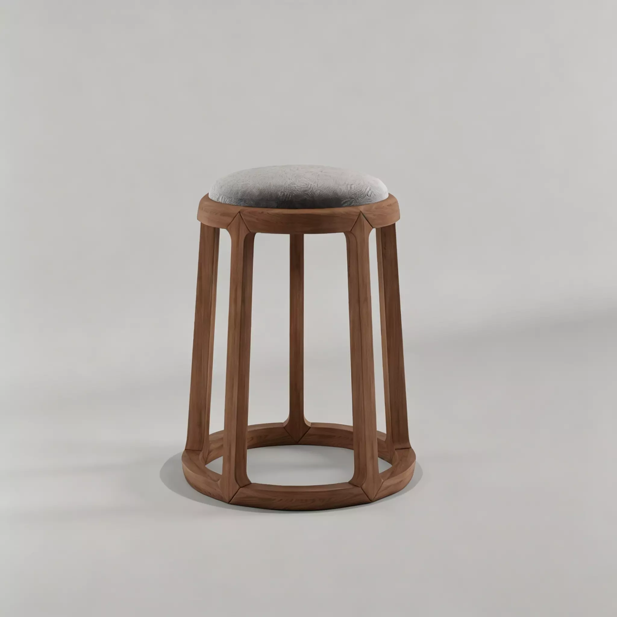 Bench Casual stool Rattan stool Low stool 3D model