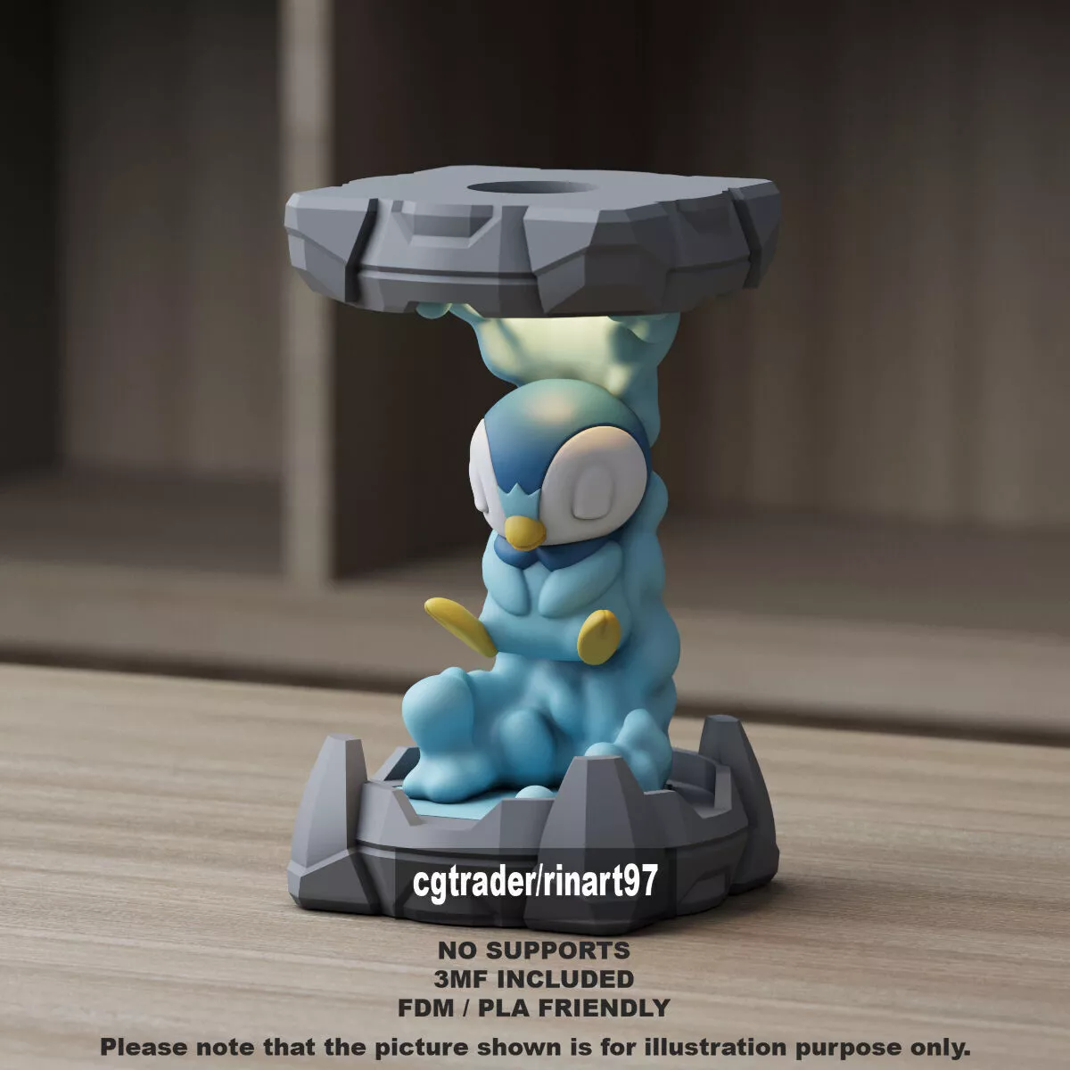 Piplup in the Clone Lab 3D print model