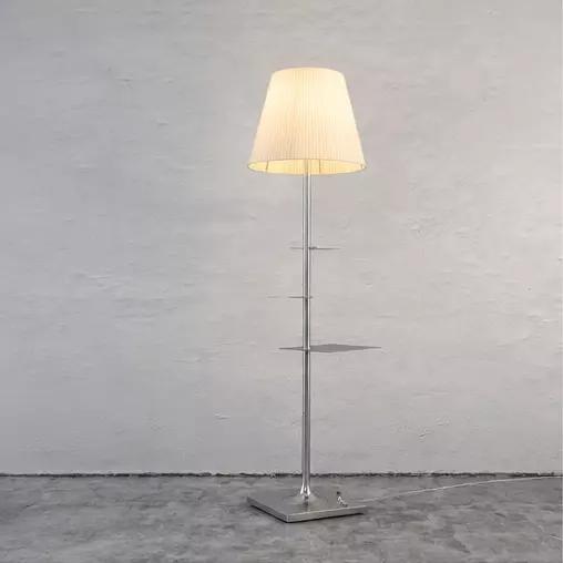 Modern Floor Lamp with Integrated Shelves 3D model