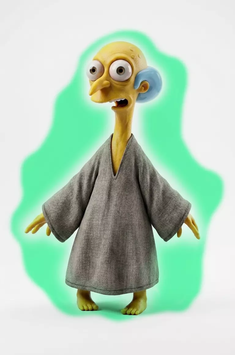 Burns alien Los simpson 3D print model
