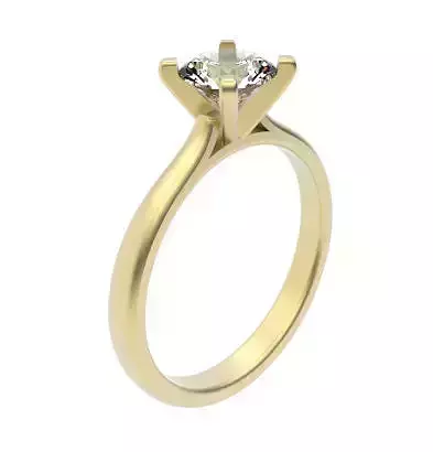 Classic 4 Claw Solitaire Ring