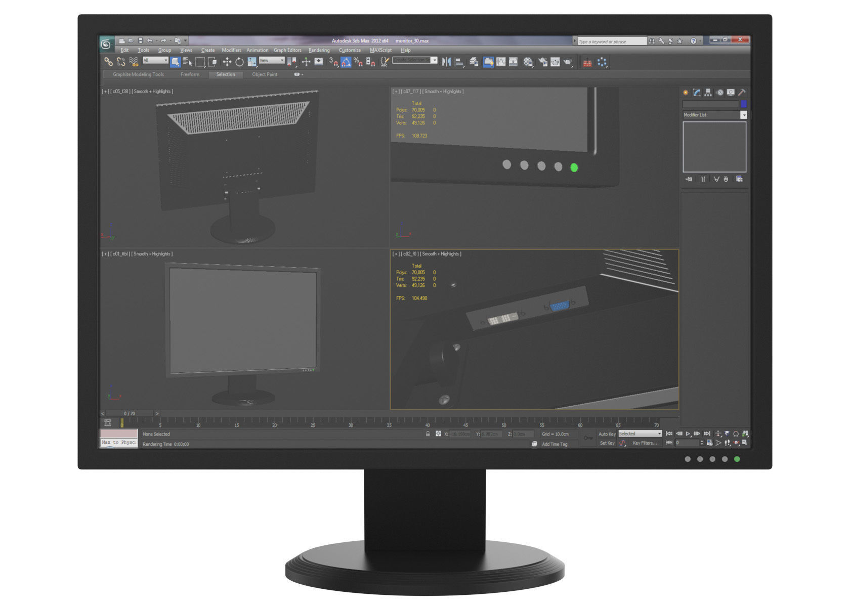 Generic LCD Monitor 3D model_9