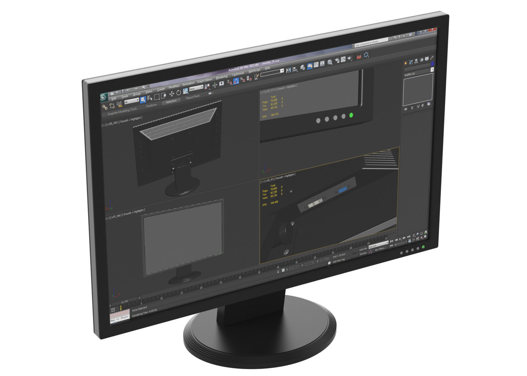 Generic LCD Monitor 3D model_10