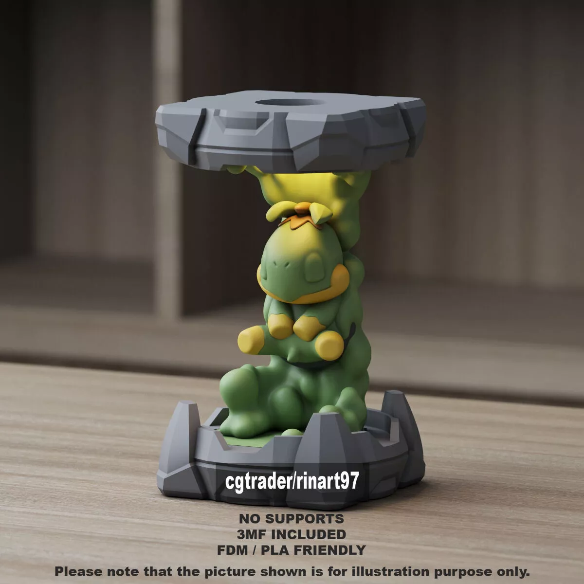 Turtwig in the Clone Lab 3D print model