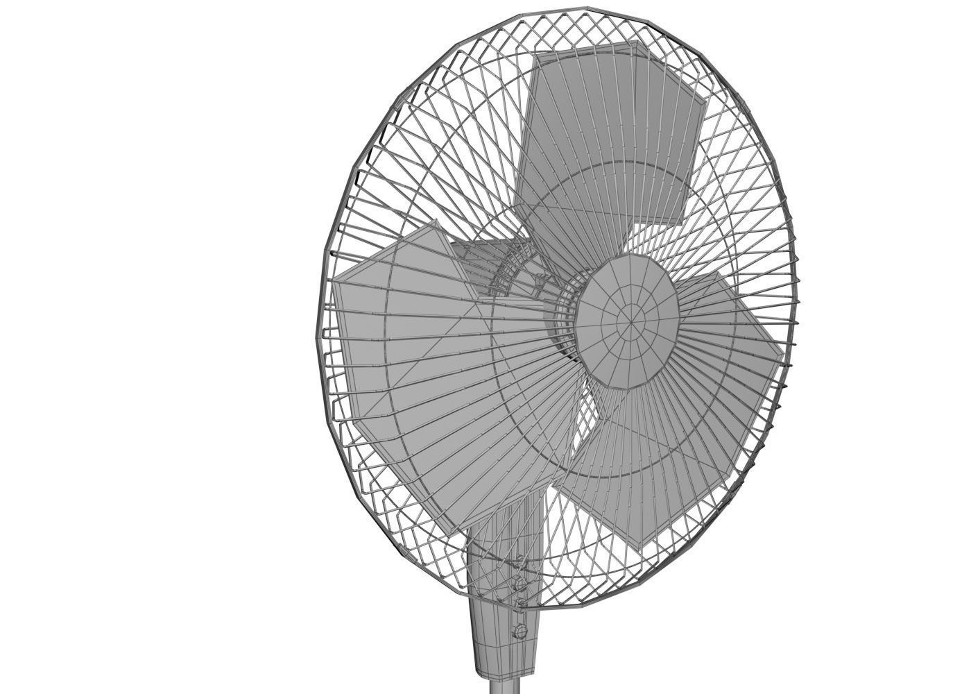Floor Standing Fan 3D model_10