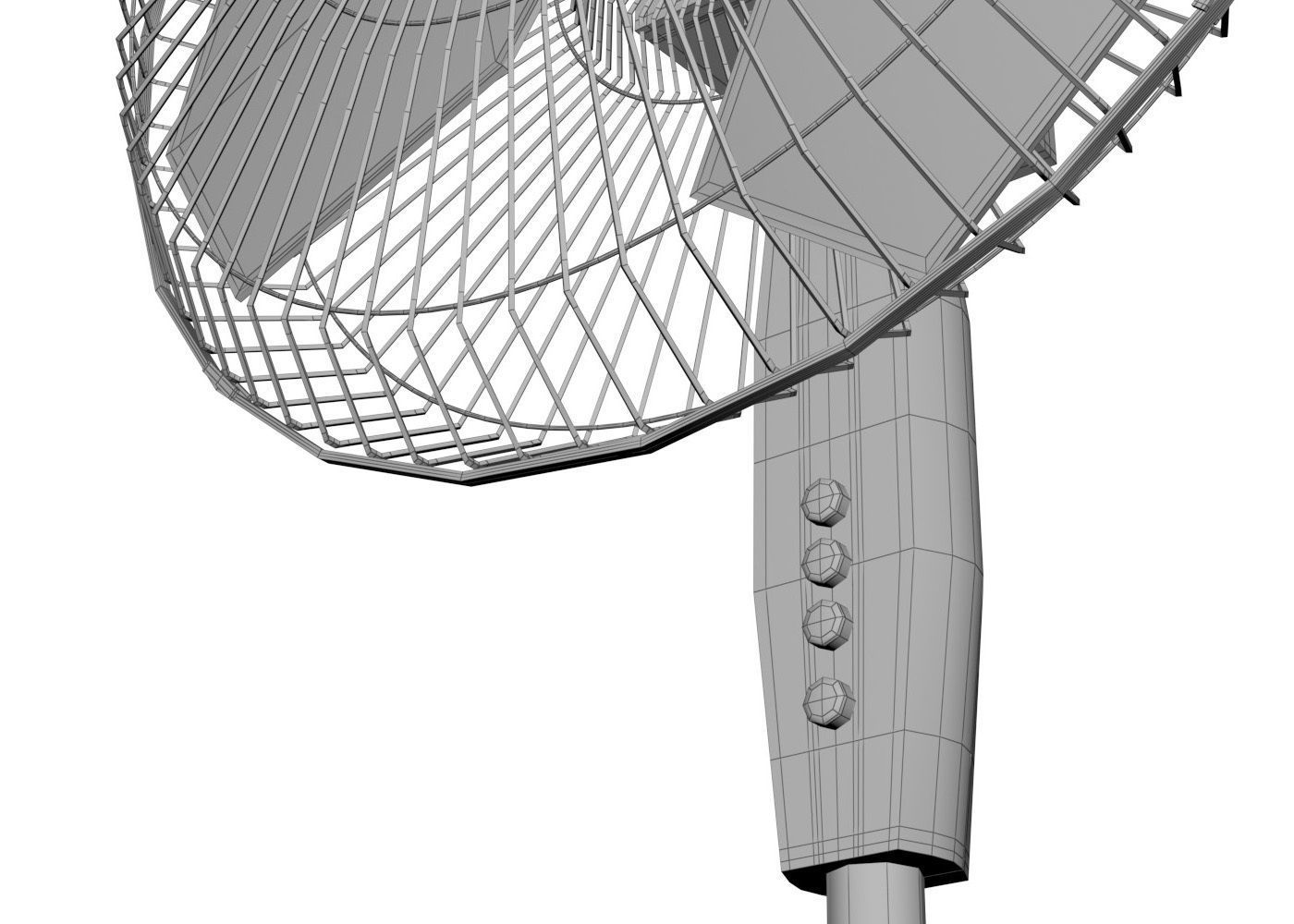 Floor Standing Fan 3D model_17