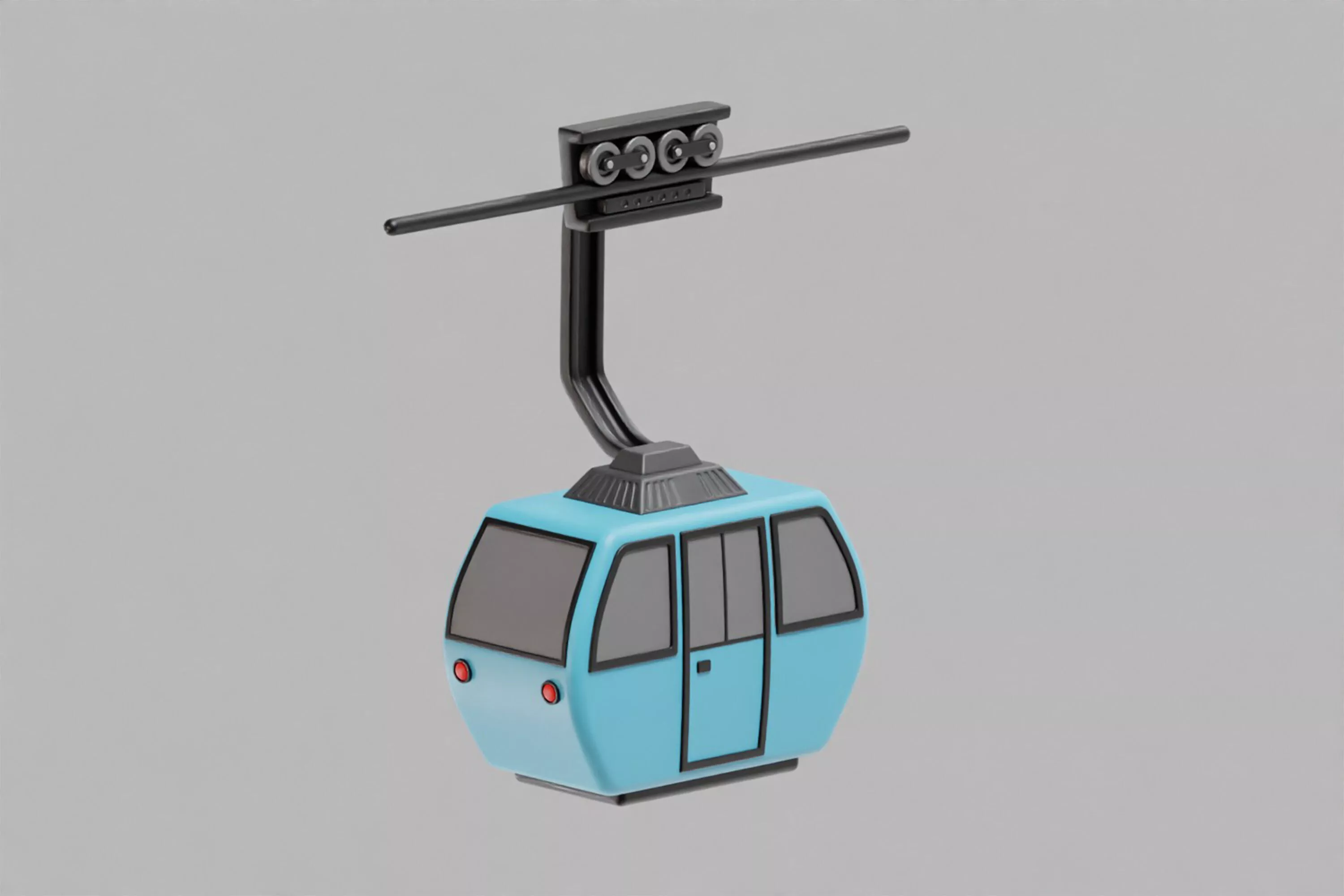 Cable Car Low-poly 3D model