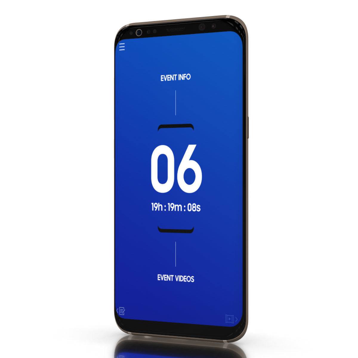 Samsung Galaxy S8 for Element 3D 3D model_19