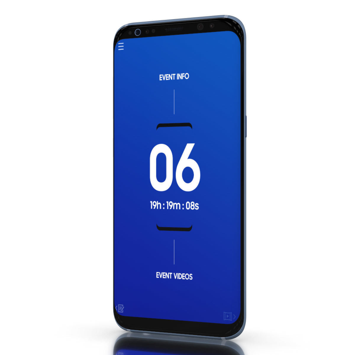 Samsung Galaxy S8 for Element 3D 3D model_9