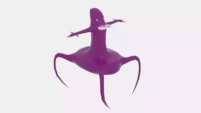 Spider Alien Low-poly 3D model