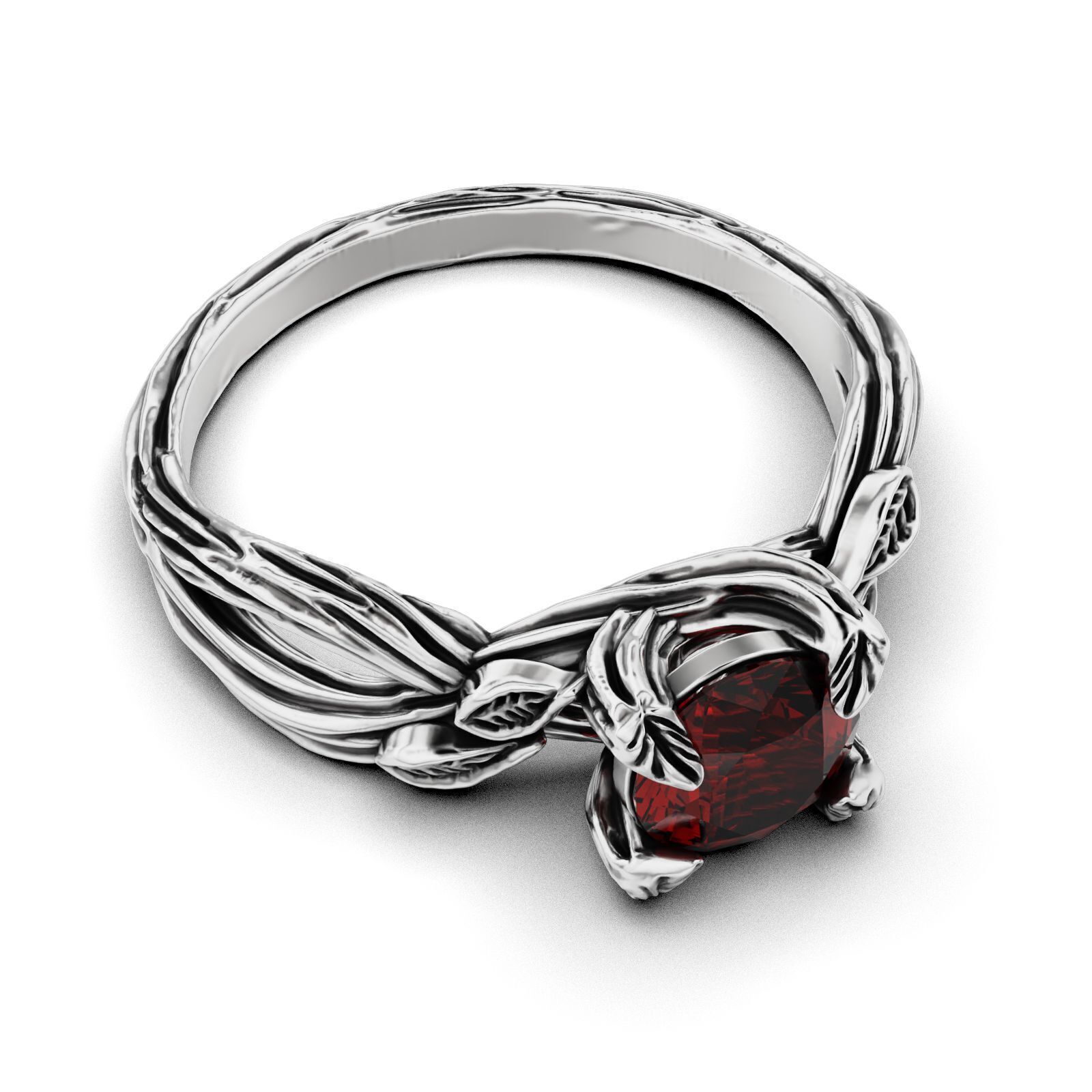 Engagement ring tree 3D print model_4