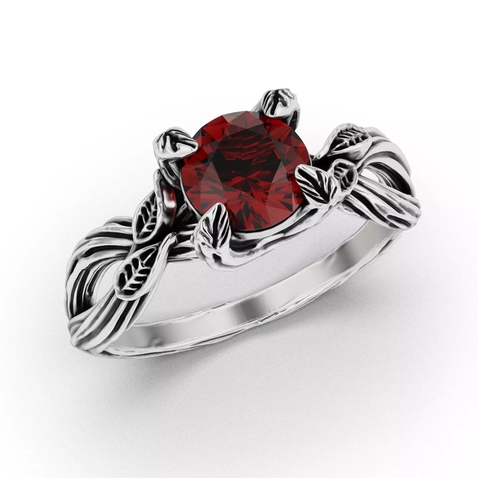 Engagement ring tree 3D print model_0